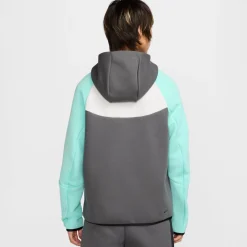 Nike Tech Fleece Sportswear Vest Donkergrijs Turquoise Wit