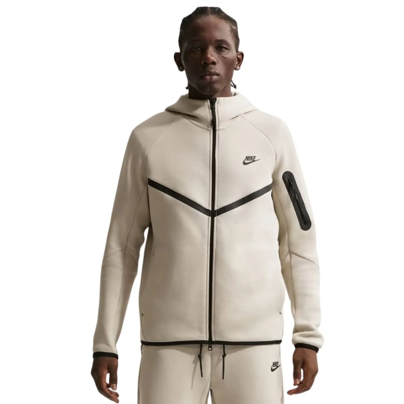 Nike Tech Fleece Sportswear Vest Beige Zwart
