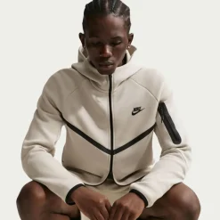 Nike Tech Fleece Sportswear Vest Beige Zwart