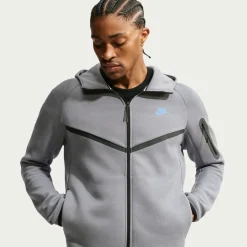 Nike Tech Fleece Sportswear Vest Donkergrijs Blauw Zwart