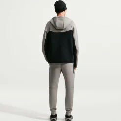 Nike Tech Fleece Sportswear Vest Donkergrijs Zwart Oranje