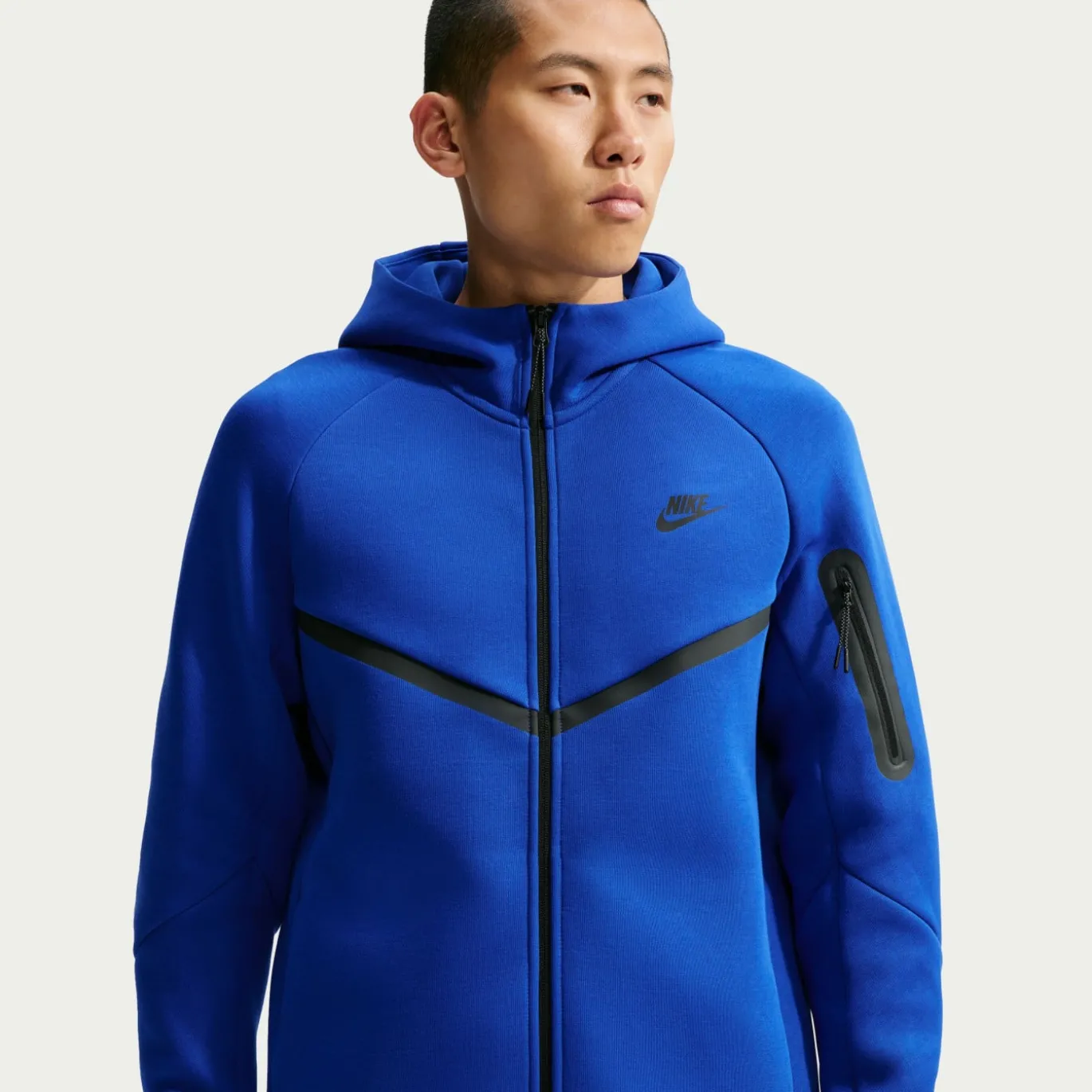 Nike Tech Fleece Sportswear Vest Felblauw Zwart