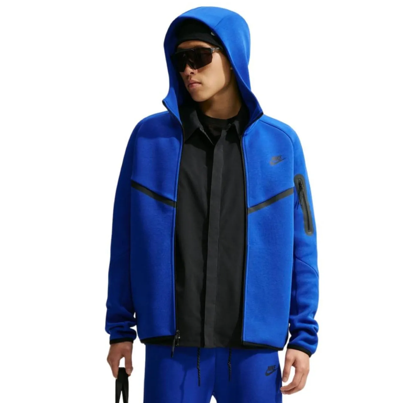Nike Tech Fleece Sportswear Vest Felblauw Zwart