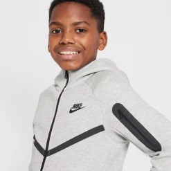 Nike Tech Fleece Sportswear Vest Kids Lichtgrijs Zwart