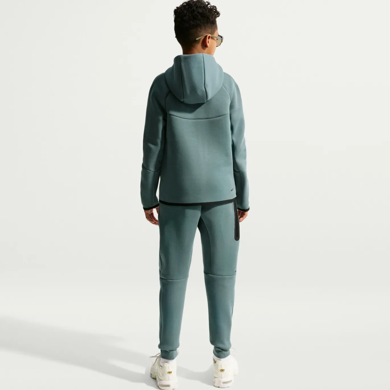 Nike Tech Fleece Sportswear Vest Kids Blauwgroen Zwart