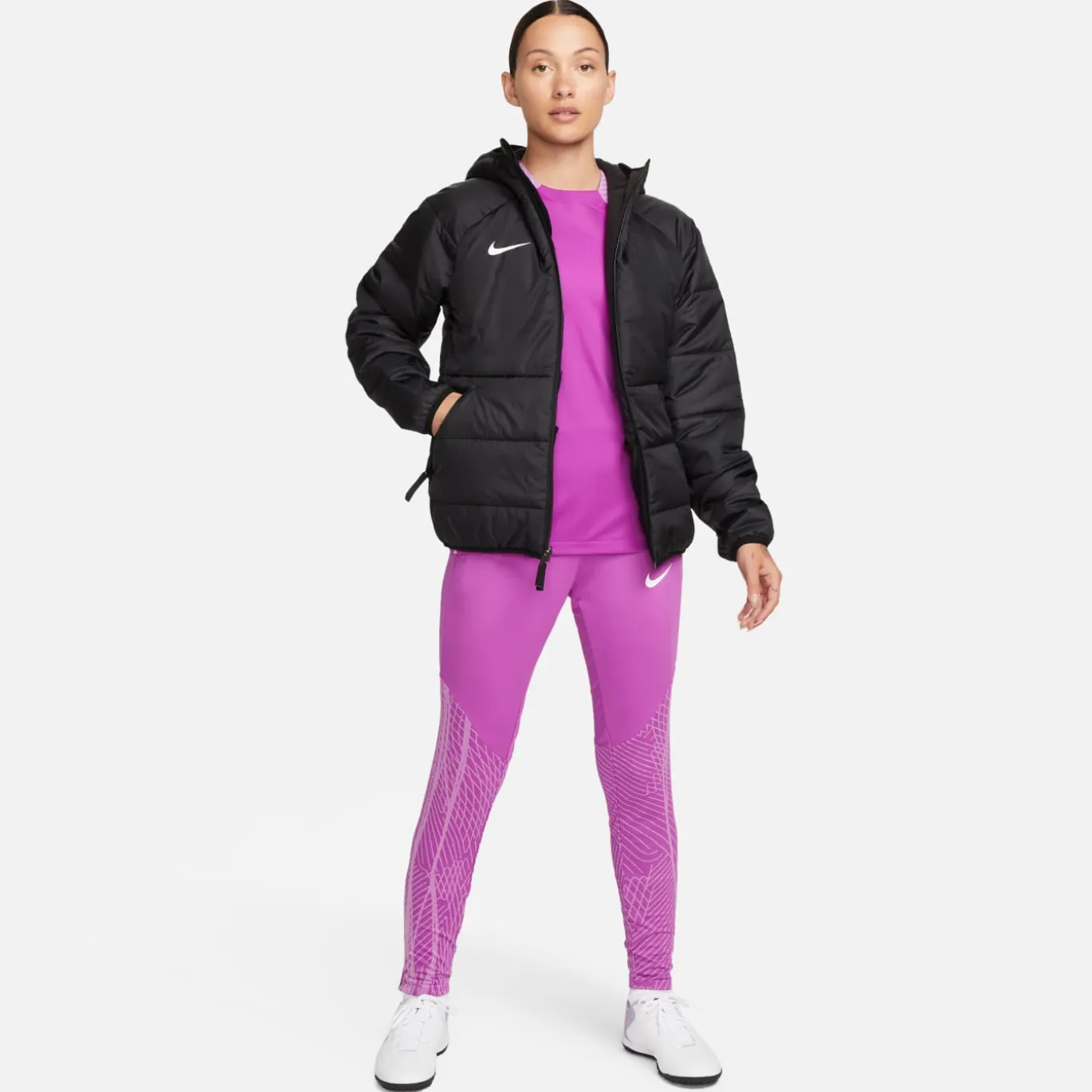 Nike Therma-FIT Academy Pro Herfstjas Dames Zwart Wit