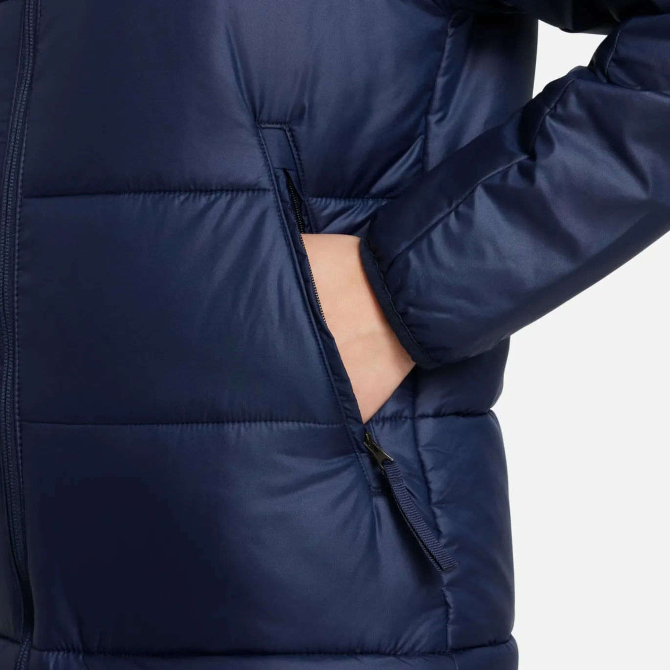 Nike Therma-FIT Academy Pro 2In1 Winterjas Kids Donkerblauw Wit