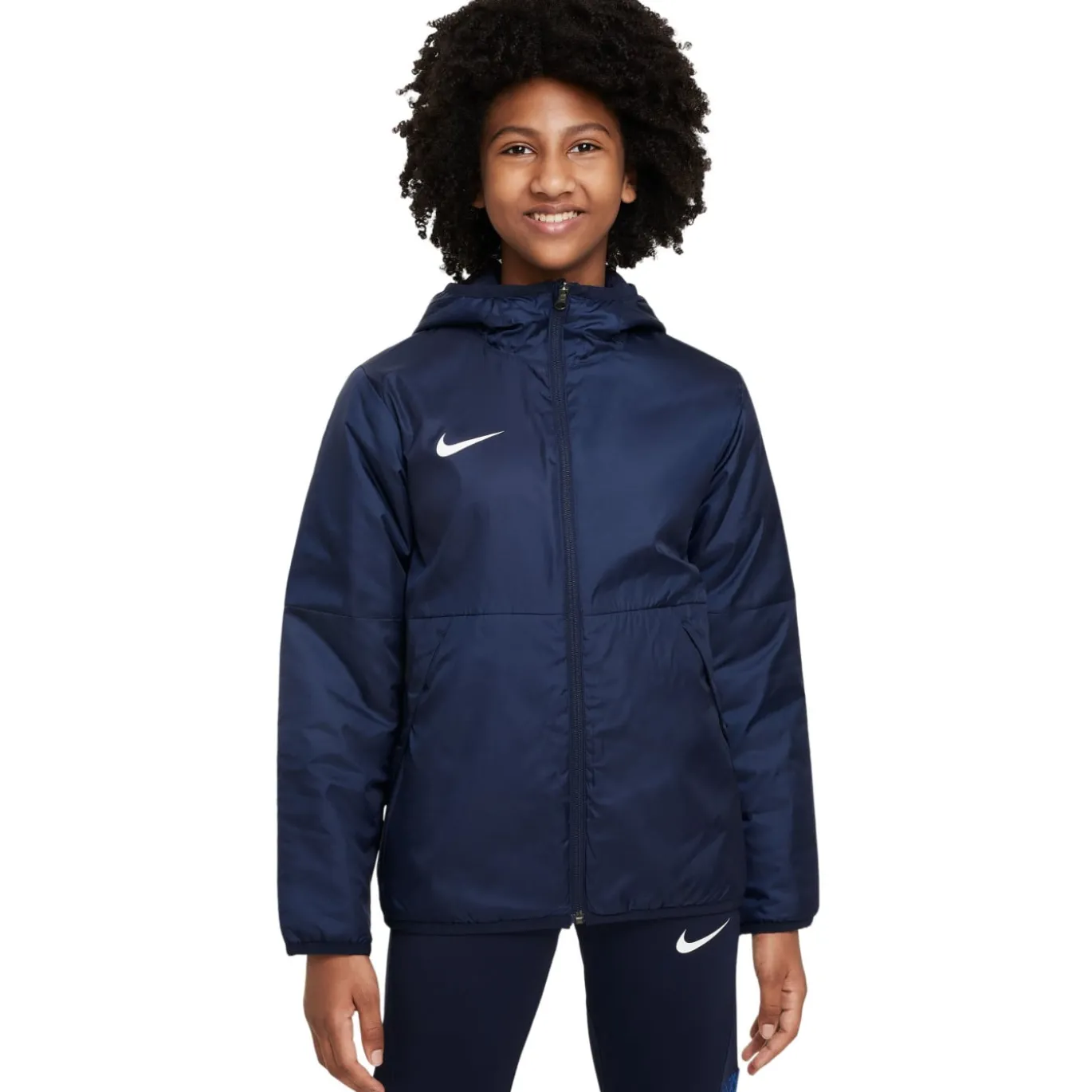 Nike Therma RPL Park 20 Jas Kids Donkerblauw