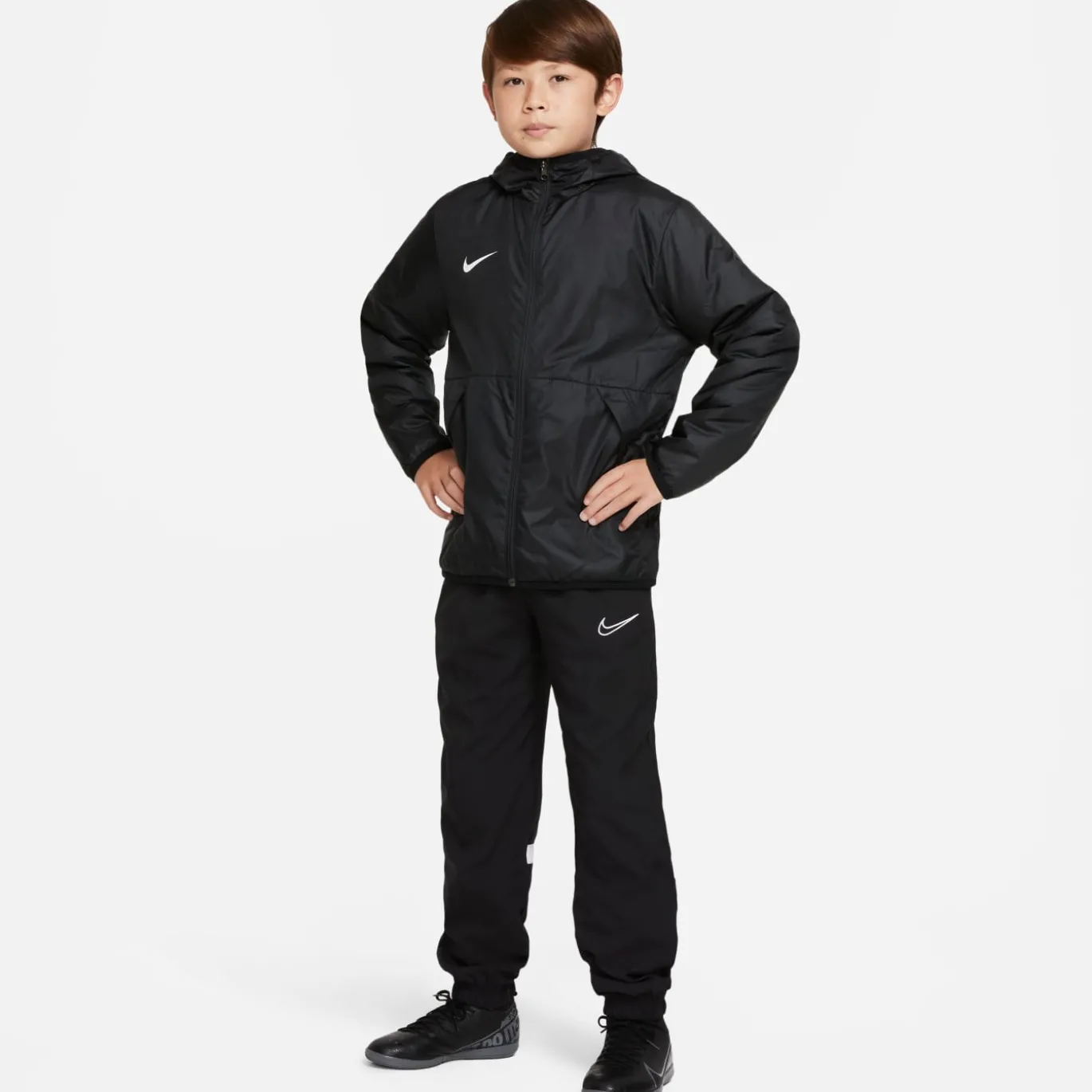 Nike Therma RPL Park 20 Jas Kids Zwart