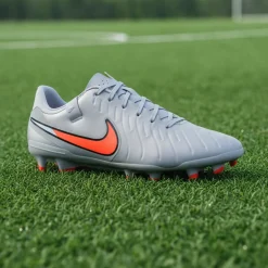 Nike Tiempo Legend 10 Academy Gras / Kunstgras Voetbalschoenen (MG) Lichtblauw Felrood Zwart