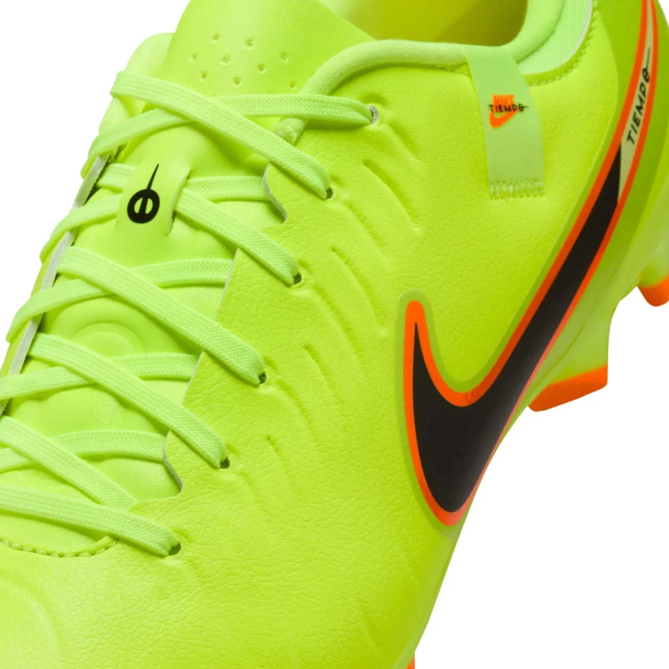 Nike Tiempo Legend 10 Academy Gras / Kunstgras Voetbalschoenen (MG) Neongeel Zwart Oranje