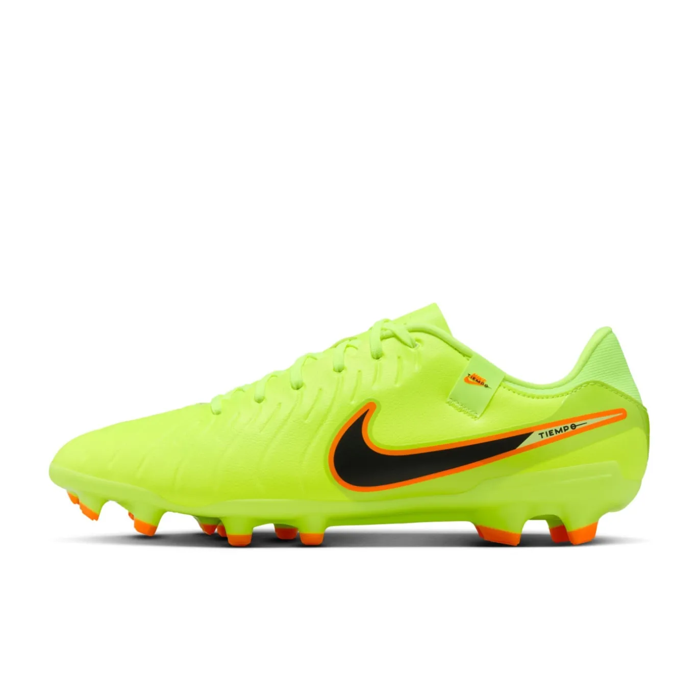 Nike Tiempo Legend 10 Academy Gras / Kunstgras Voetbalschoenen (MG) Neongeel Zwart Oranje