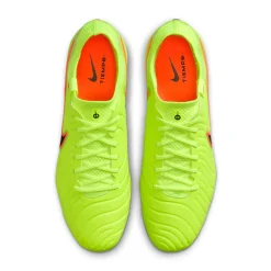 Nike Tiempo Legend 10 Elite Gras Voetbalschoenen (FG) Neongeel Zwart Oranje