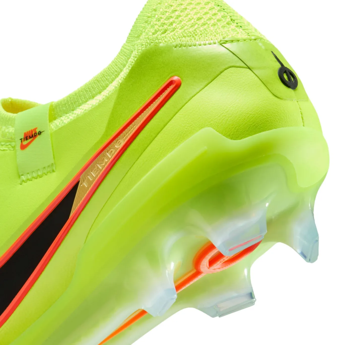 Nike Tiempo Legend 10 Elite Gras Voetbalschoenen (FG) Neongeel Zwart Oranje