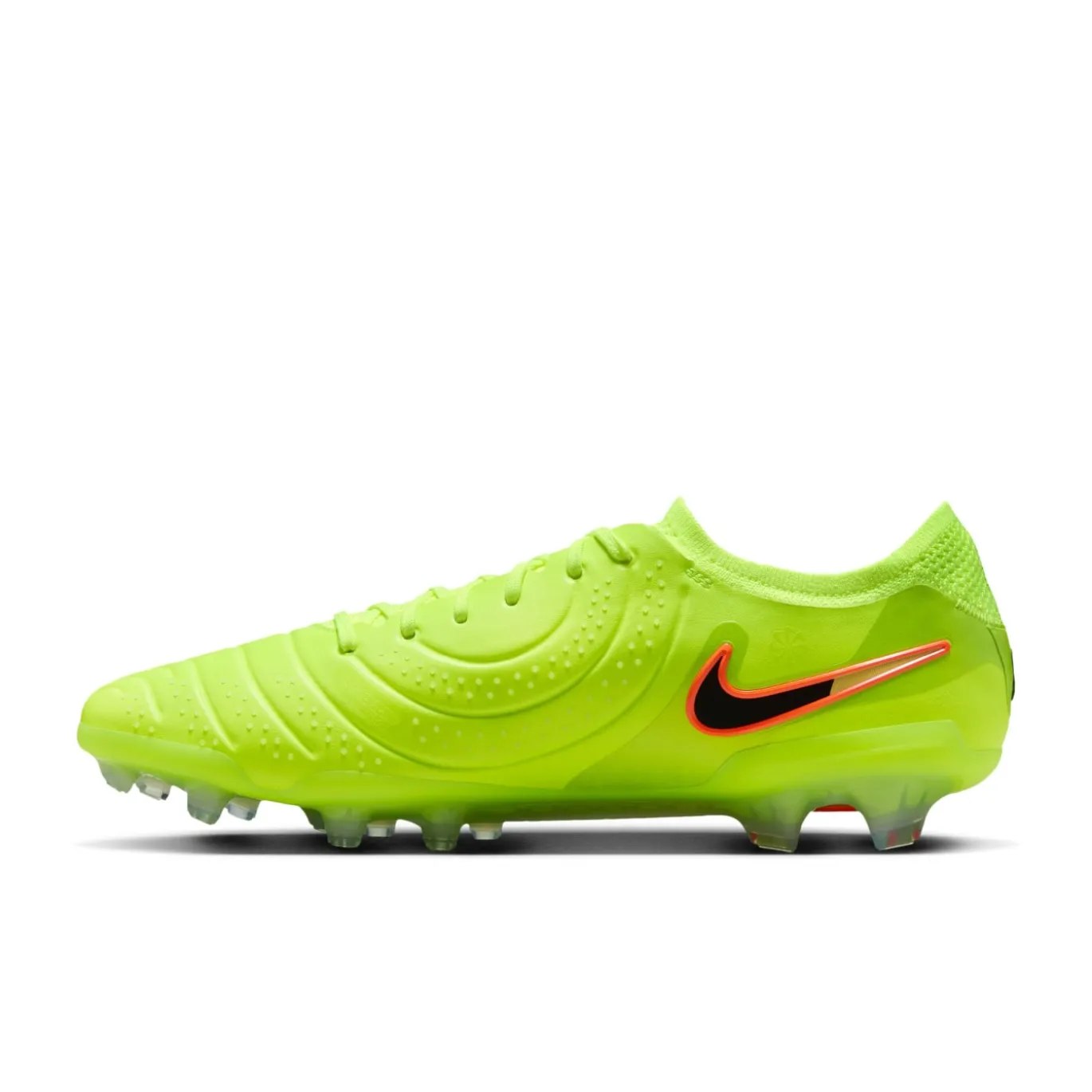 Nike Tiempo Legend 10 Elite Gras Voetbalschoenen (FG) Neongeel Zwart Oranje