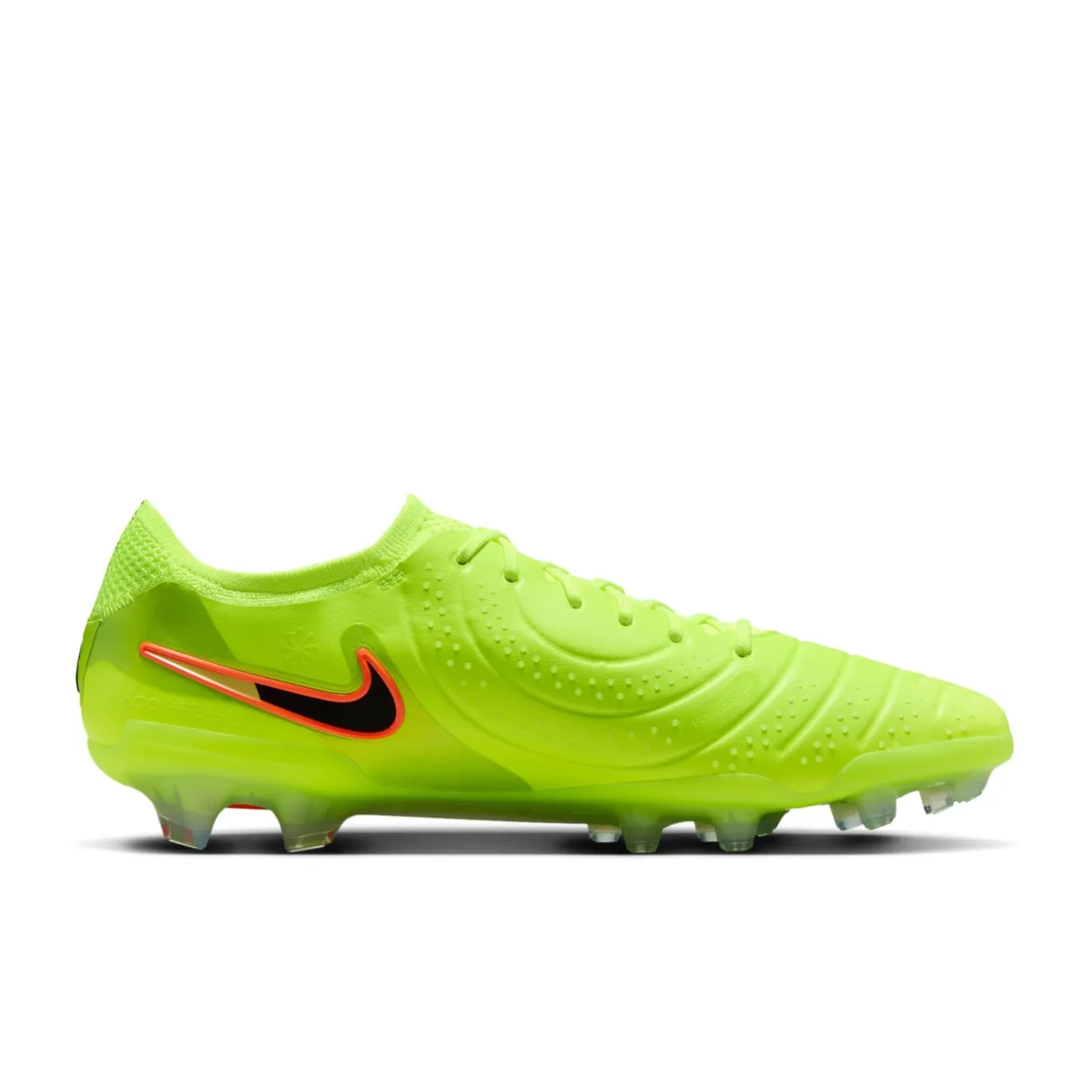 Nike Tiempo Legend 10 Elite Gras Voetbalschoenen (FG) Neongeel Zwart Oranje