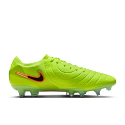 Nike Tiempo Legend 10 Elite IJzeren-Nop Voetbalschoenen (SG) Anti-Clog Neongeel Zwart Oranje