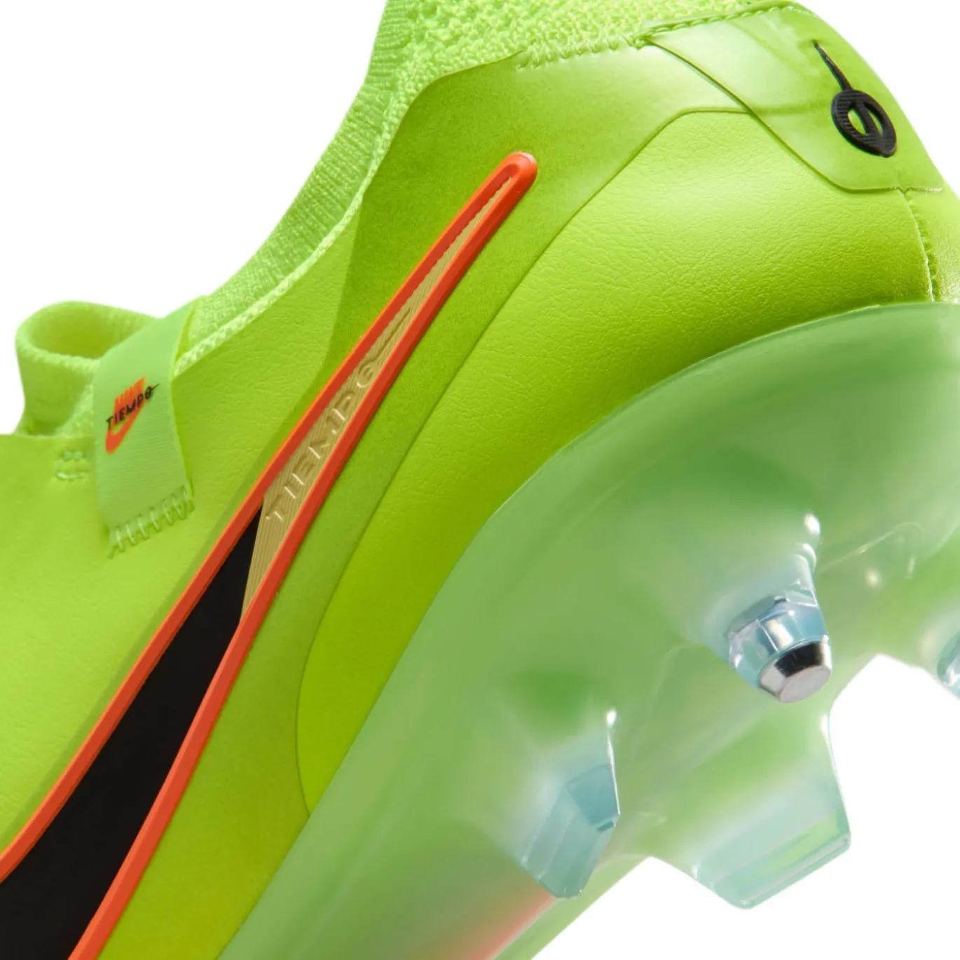 Nike Tiempo Legend 10 Elite IJzeren-Nop Voetbalschoenen (SG) Anti-Clog Neongeel Zwart Oranje