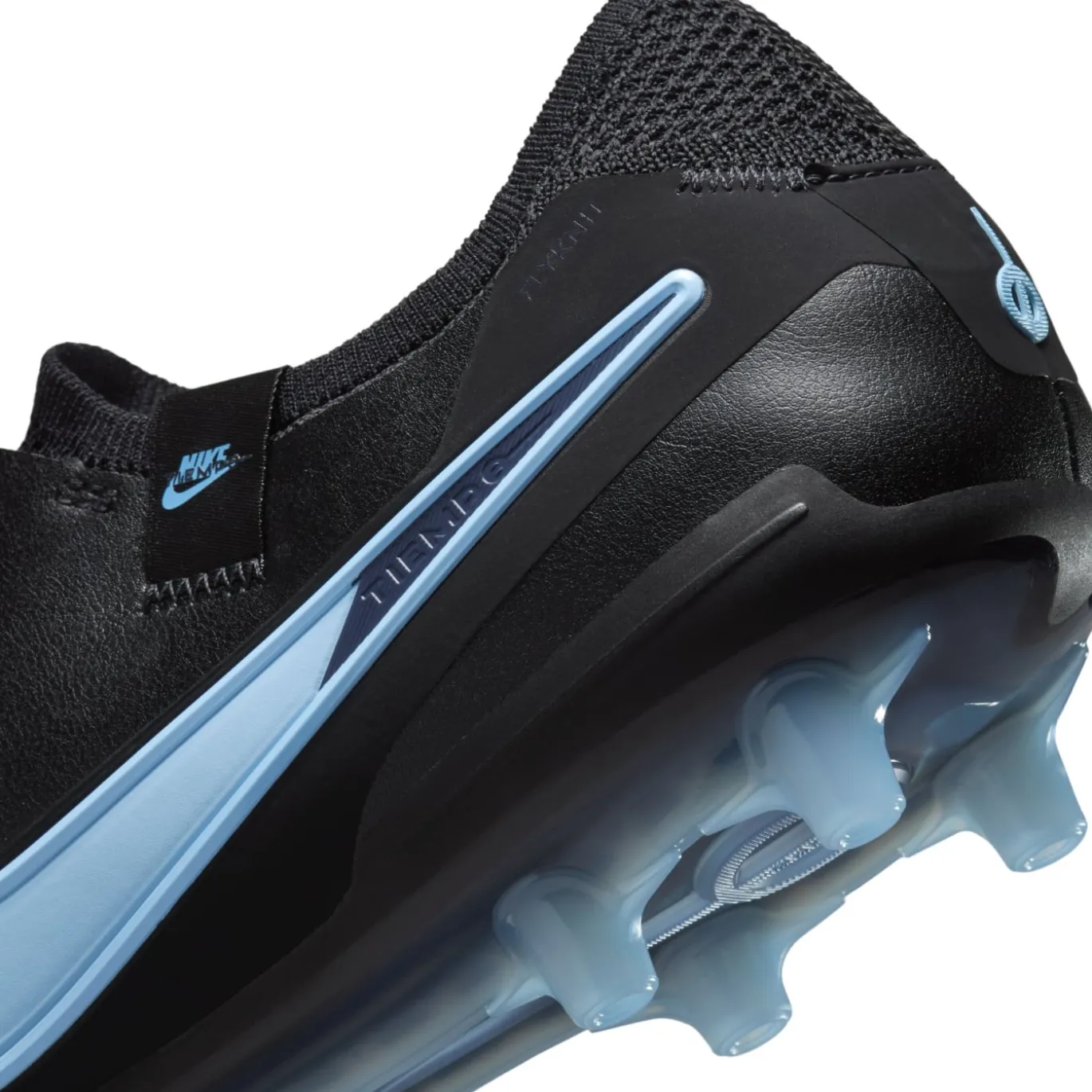Nike Tiempo Legend 10 Elite Kunstgras Voetbalschoenen (AG) Zwart Lichtblauw