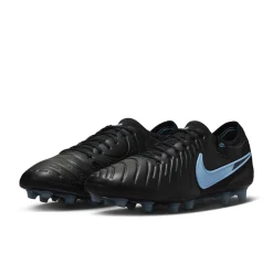 Nike Tiempo Legend 10 Elite Kunstgras Voetbalschoenen (AG) Zwart Lichtblauw