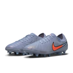 Nike Tiempo Legend 10 Pro Gras Voetbalschoenen (FG) Lichtblauw Felrood Zwart