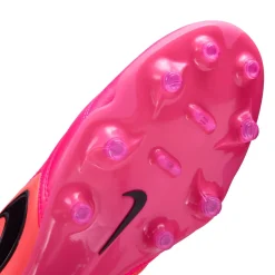 Nike Tiempo Ligera Pro Gras Voetbalschoenen (FG) Felroze Zwart