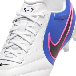 Nike Tiempo Ligera Pro Gras Voetbalschoenen (FG) Wit Blauw Felroze