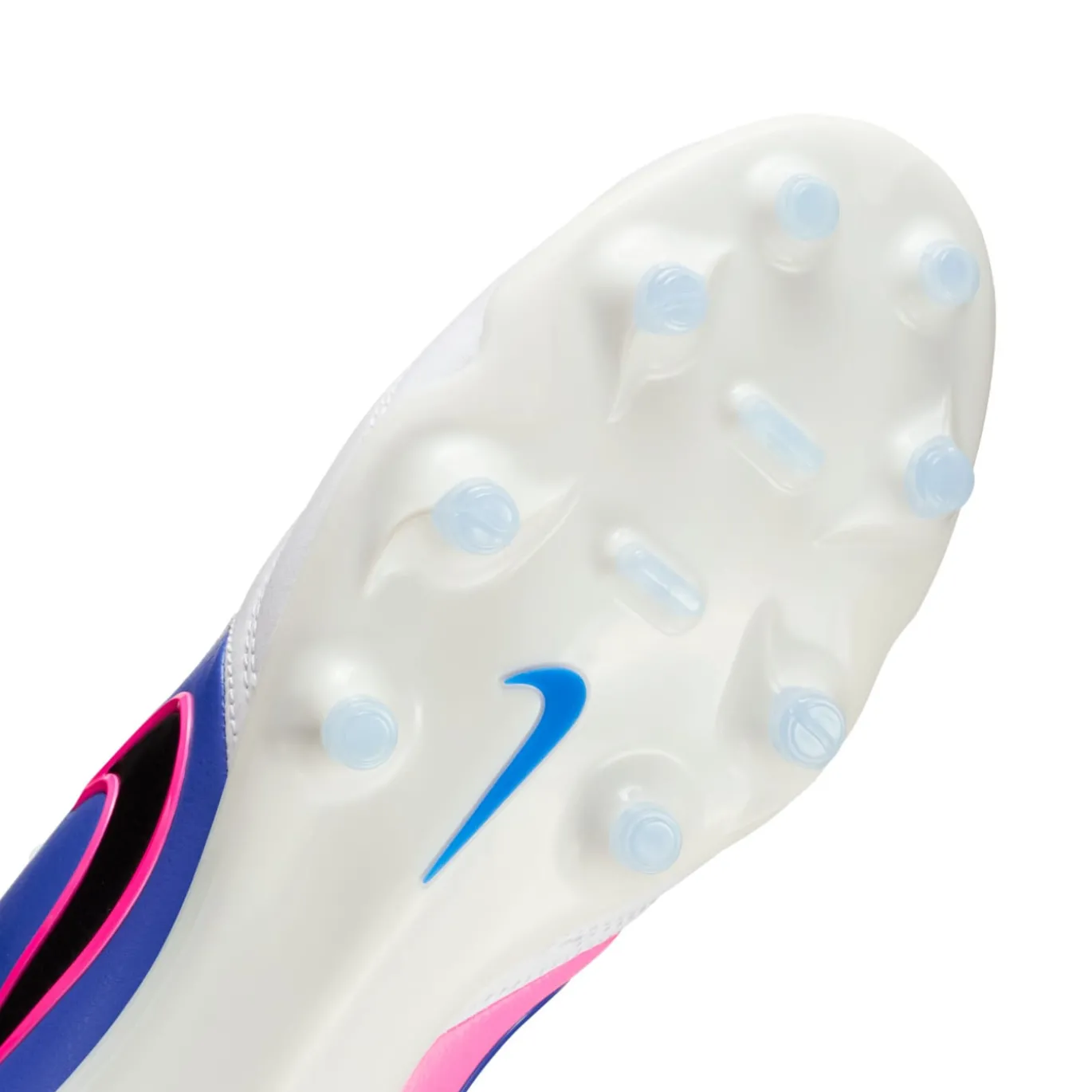 Nike Tiempo Ligera Pro Gras Voetbalschoenen (FG) Wit Blauw Felroze
