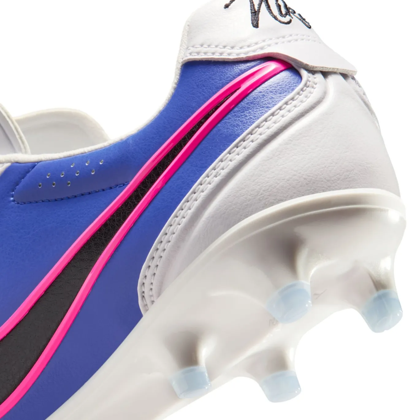 Nike Tiempo Ligera Pro Gras Voetbalschoenen (FG) Wit Blauw Felroze