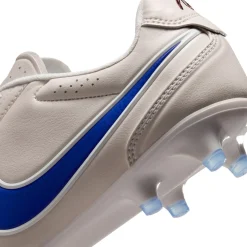 Nike Tiempo Ligera Pro Gras Voetbalschoenen (FG) Krijtwit Blauw Wit