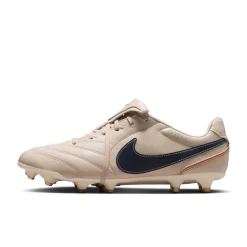 Nike Tiempo Ligera Pro Gras Voetbalschoenen (FG) Beige Zwart Goud