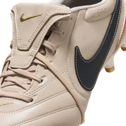 Nike Tiempo Ligera Pro Gras Voetbalschoenen (FG) Beige Zwart Goud