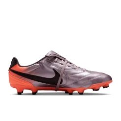 Nike Tiempo Ligera Pro Gras Voetbalschoenen (FG) Lichtpaars Oranje Zwart