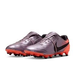 Nike Tiempo Ligera Pro Gras Voetbalschoenen (FG) Lichtpaars Oranje Zwart