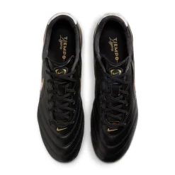 Nike Tiempo Ligera Pro Gras Voetbalschoenen (FG) Zwart Wit Goud