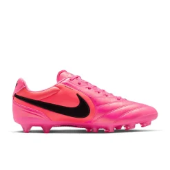 Nike Tiempo Ligera Pro Kunstgras Voetbalschoenen (AG) Felroze Zwart