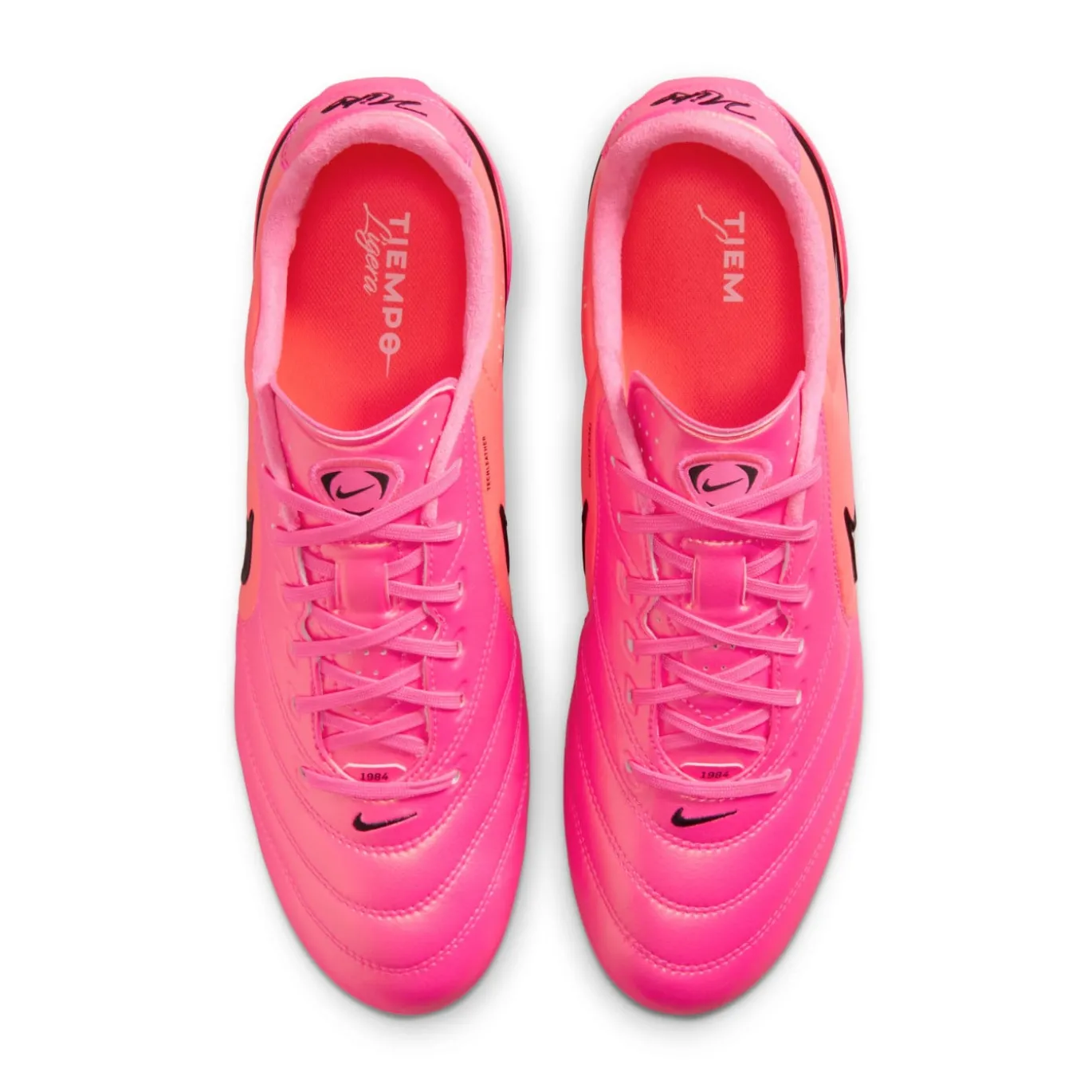 Nike Tiempo Ligera Pro Kunstgras Voetbalschoenen (AG) Felroze Zwart
