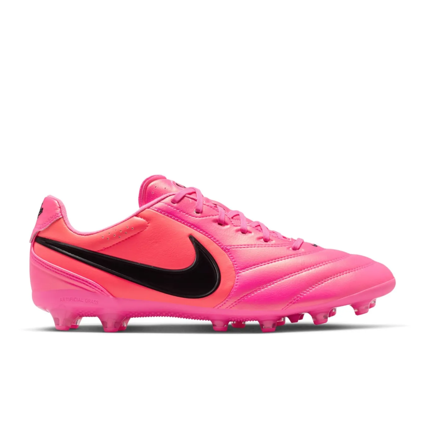 Nike Tiempo Ligera Pro Kunstgras Voetbalschoenen (AG) Felroze Zwart