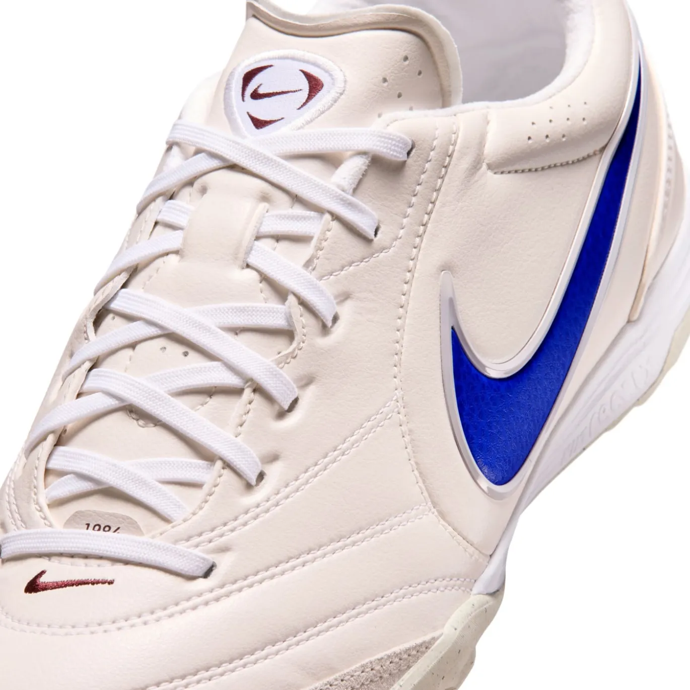 Nike Tiempo Ligera Pro Turf Voetbalschoenen (TF) Krijtwit Blauw Wit