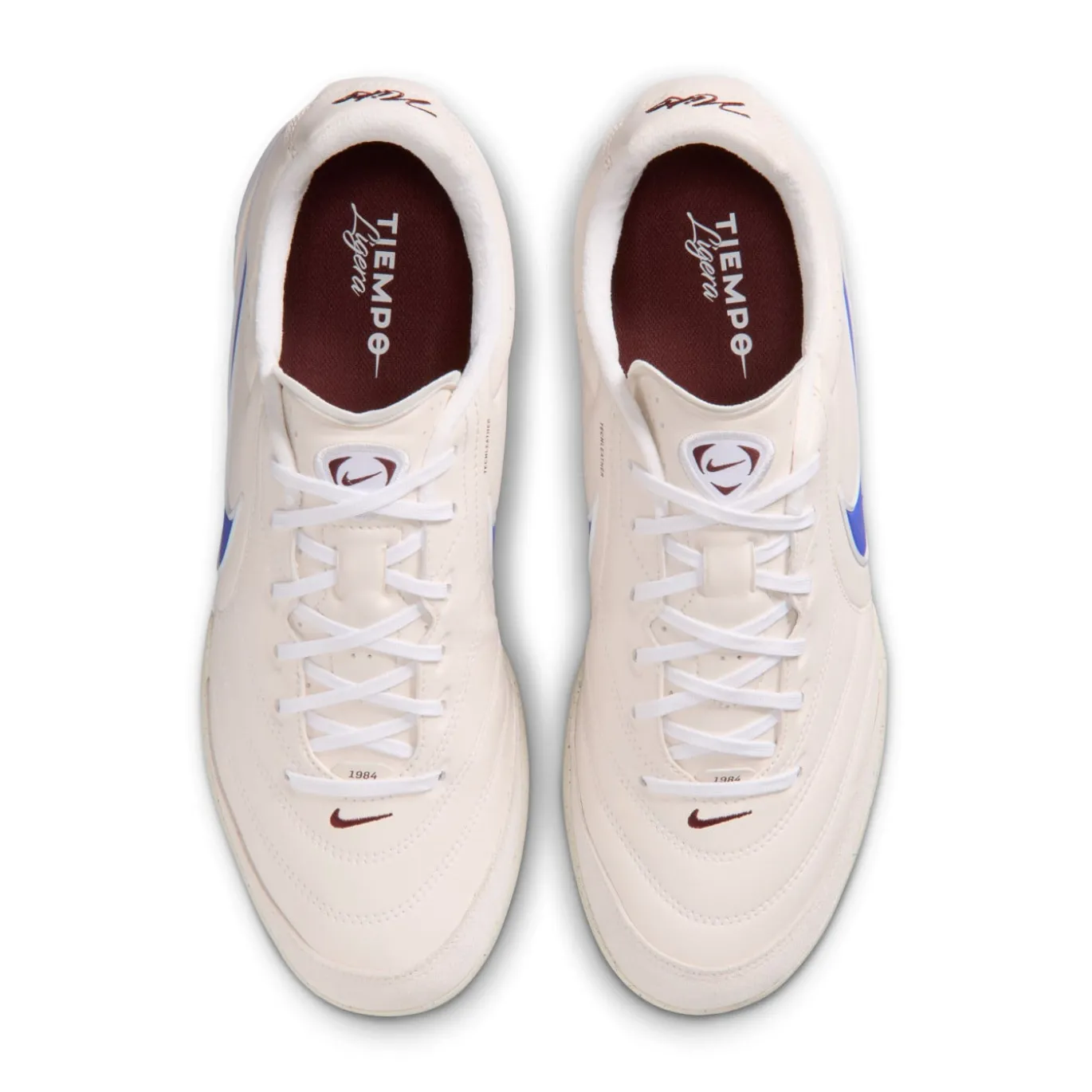 Nike Tiempo Ligera Pro Turf Voetbalschoenen (TF) Krijtwit Blauw Wit