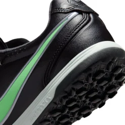 Nike Tiempo Ligera Pro Turf Voetbalschoenen (TF) Zwart Felgroen Zilvergrijs