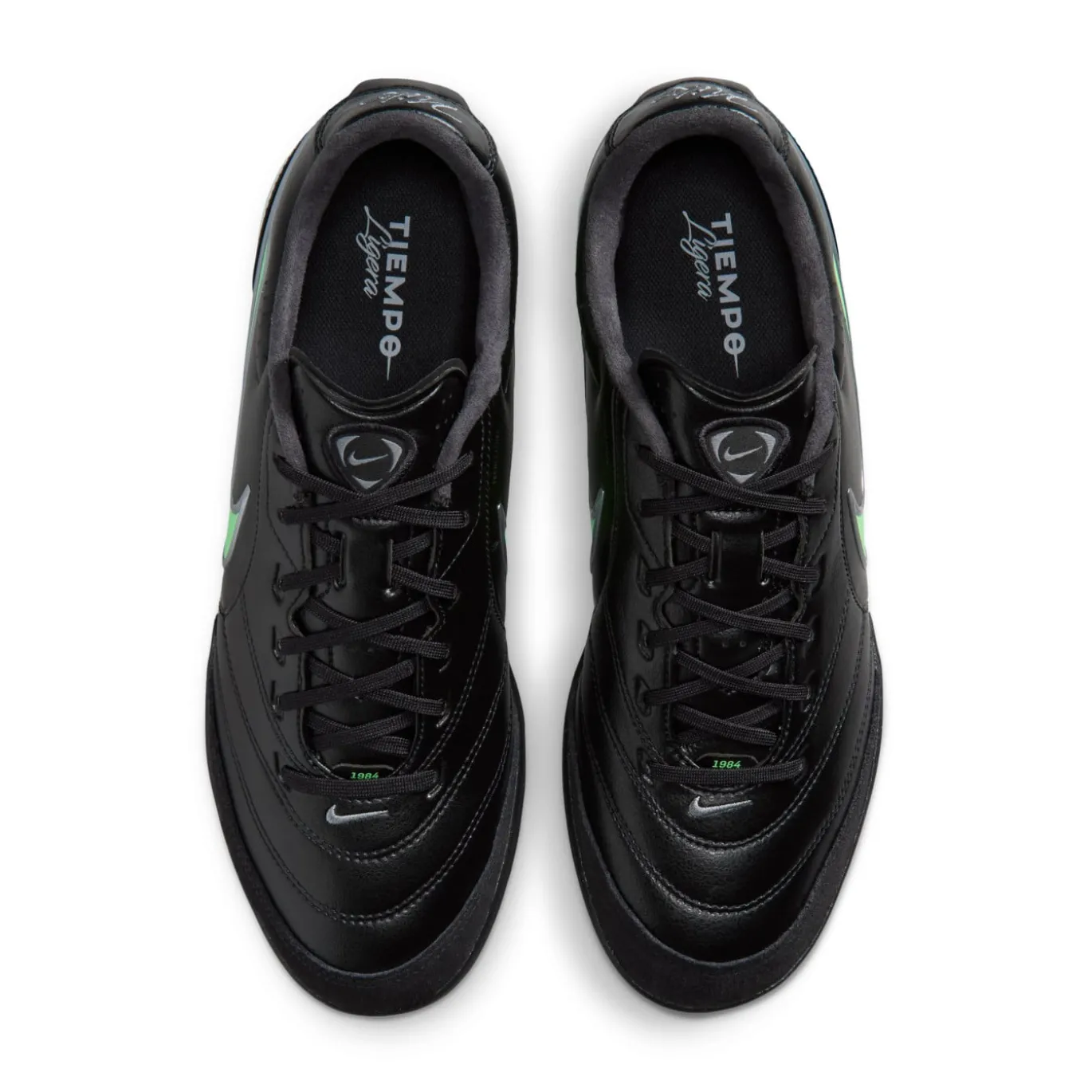Nike Tiempo Ligera Pro Turf Voetbalschoenen (TF) Zwart Felgroen Zilvergrijs