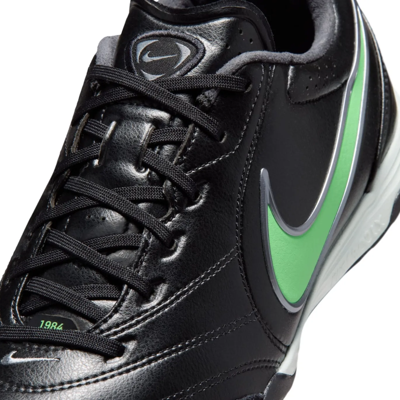 Nike Tiempo Ligera Pro Turf Voetbalschoenen (TF) Zwart Felgroen Zilvergrijs