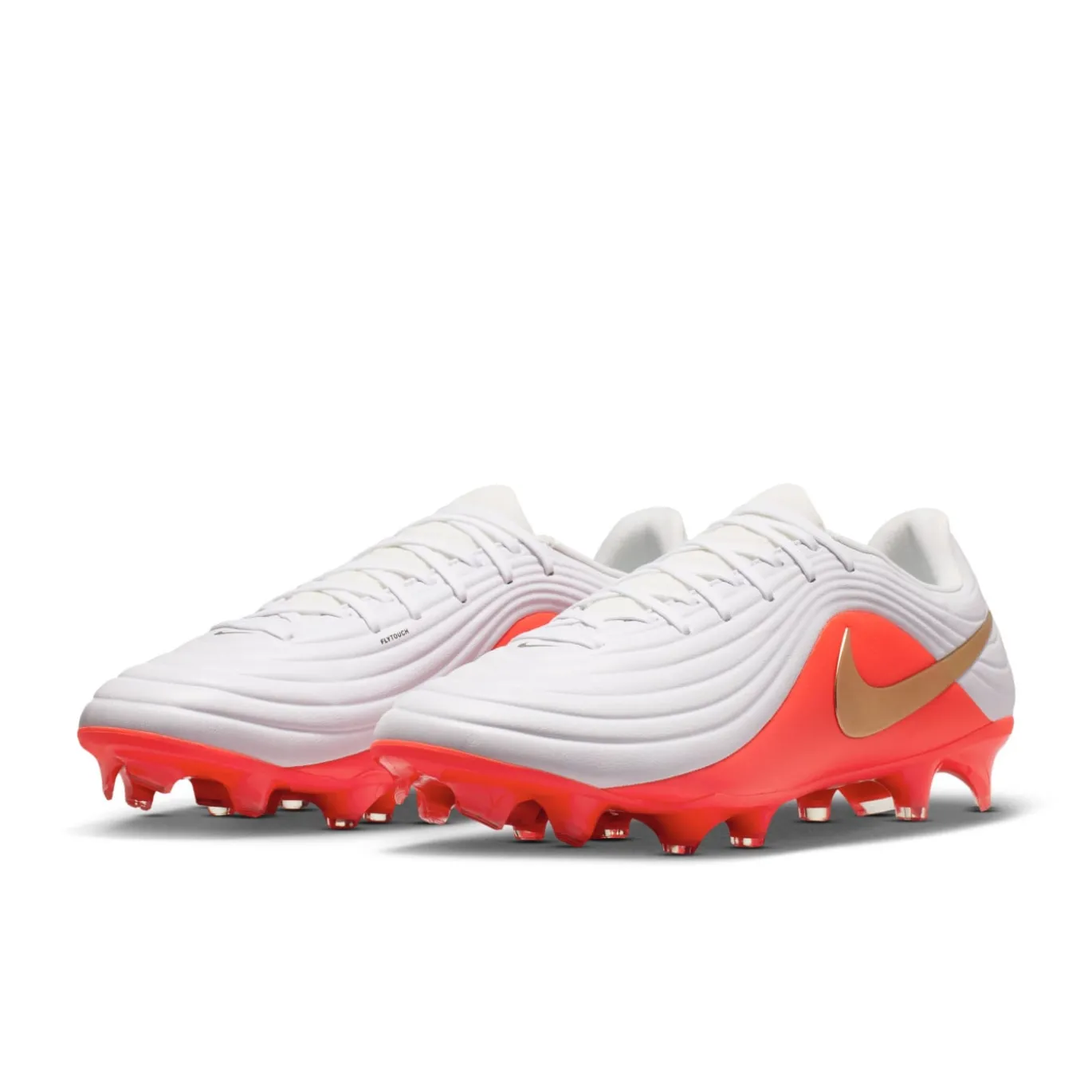 Nike Tiempo Maestro Academy Gras / Kunstgras Voetbalschoenen (MG) Wit Felrood Goud