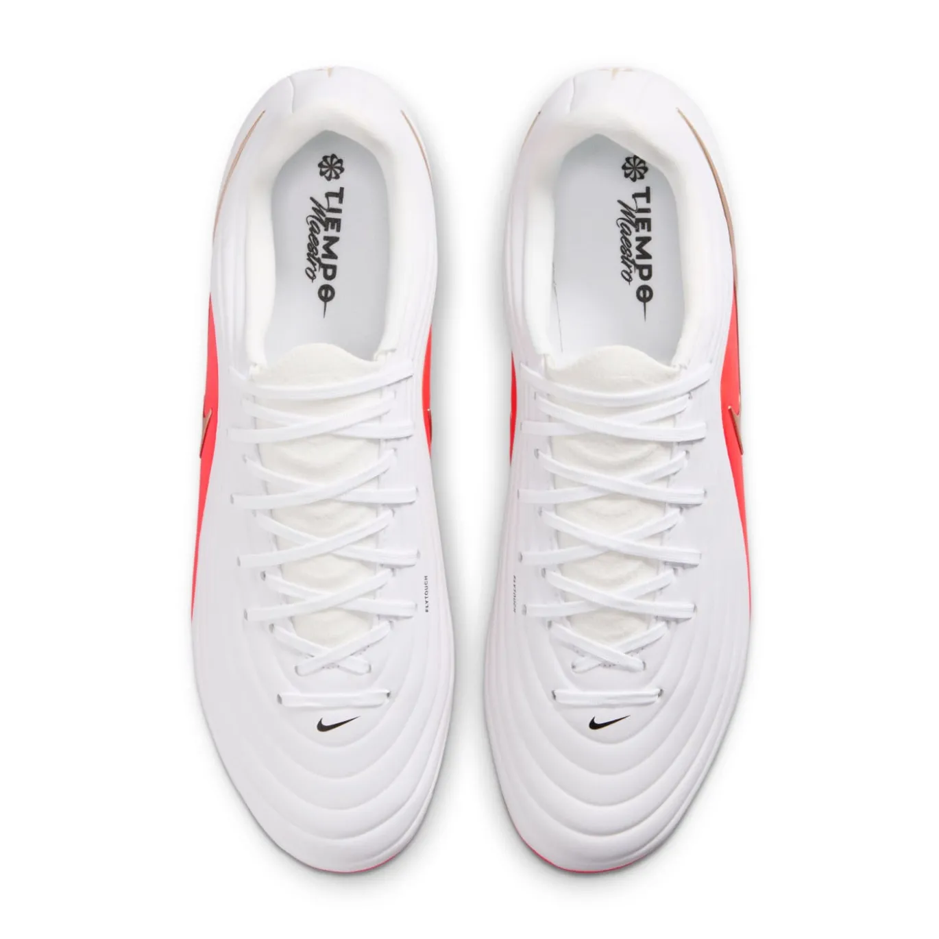 Nike Tiempo Maestro Academy Gras / Kunstgras Voetbalschoenen (MG) Wit Felrood Goud