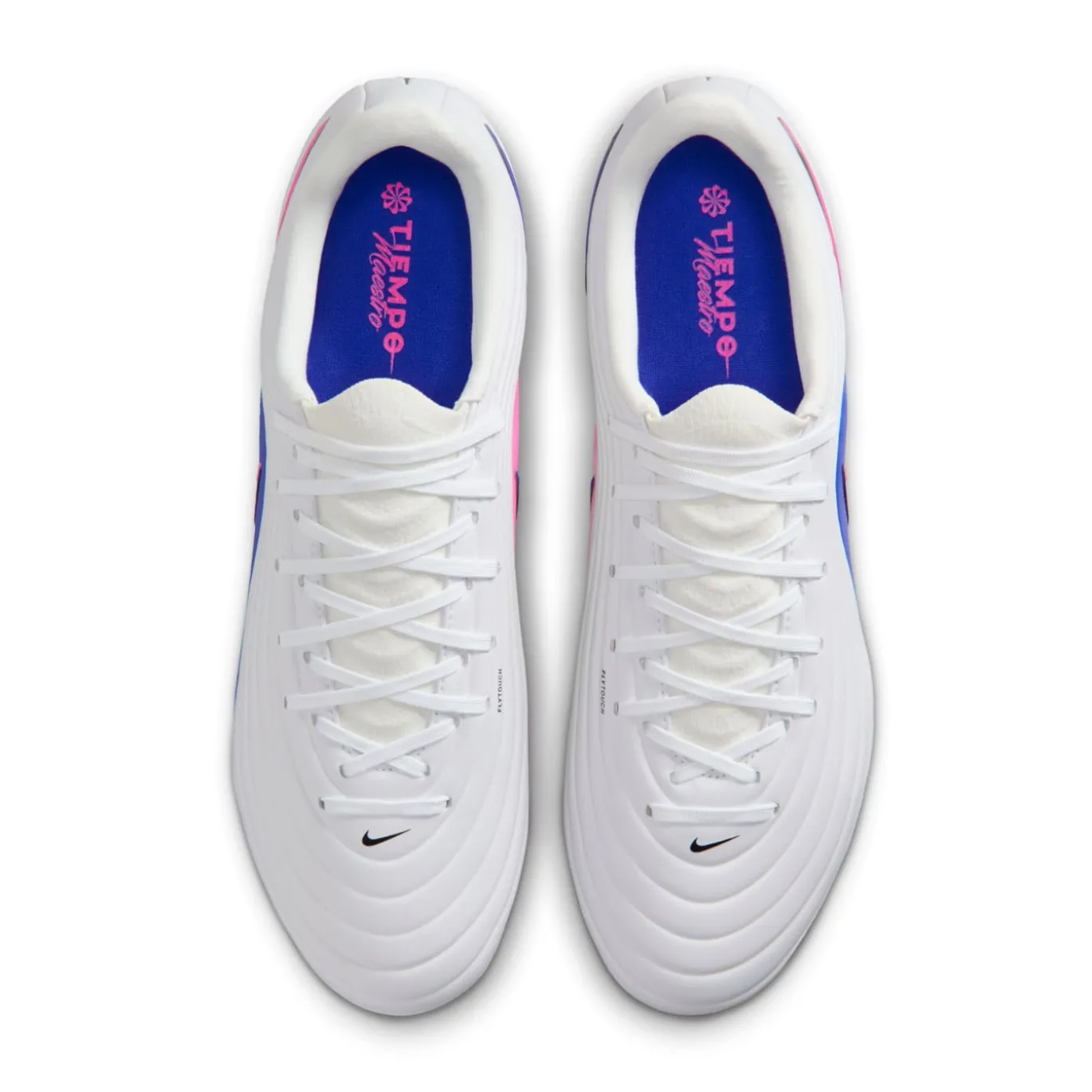 Nike Tiempo Maestro Academy Gras / Kunstgras Voetbalschoenen (MG) Wit Blauw Felroze