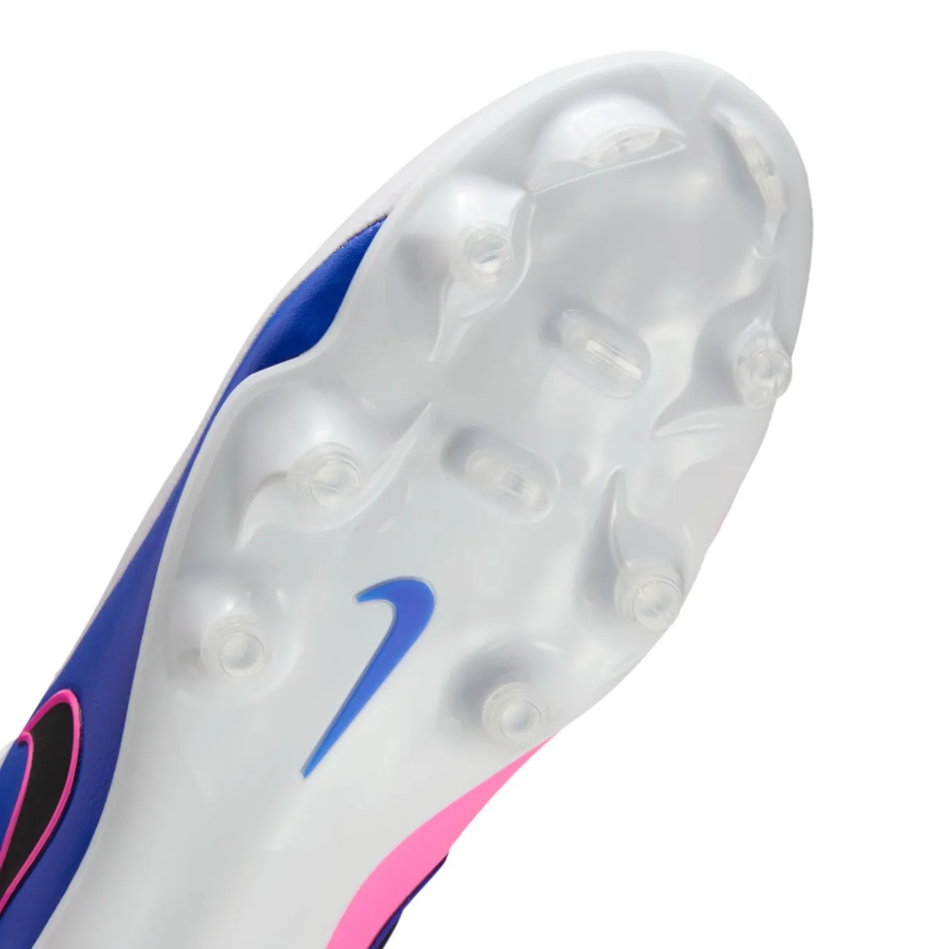 Nike Tiempo Maestro Academy Gras / Kunstgras Voetbalschoenen (MG) Wit Blauw Felroze