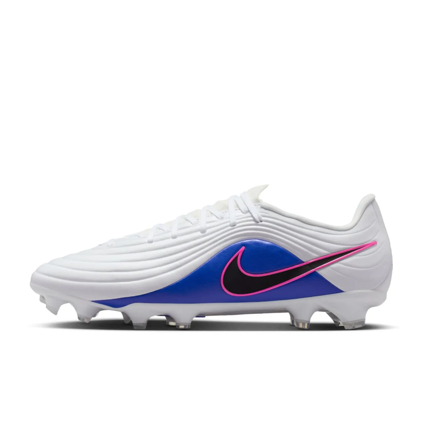 Nike Tiempo Maestro Academy Gras / Kunstgras Voetbalschoenen (MG) Wit Blauw Felroze