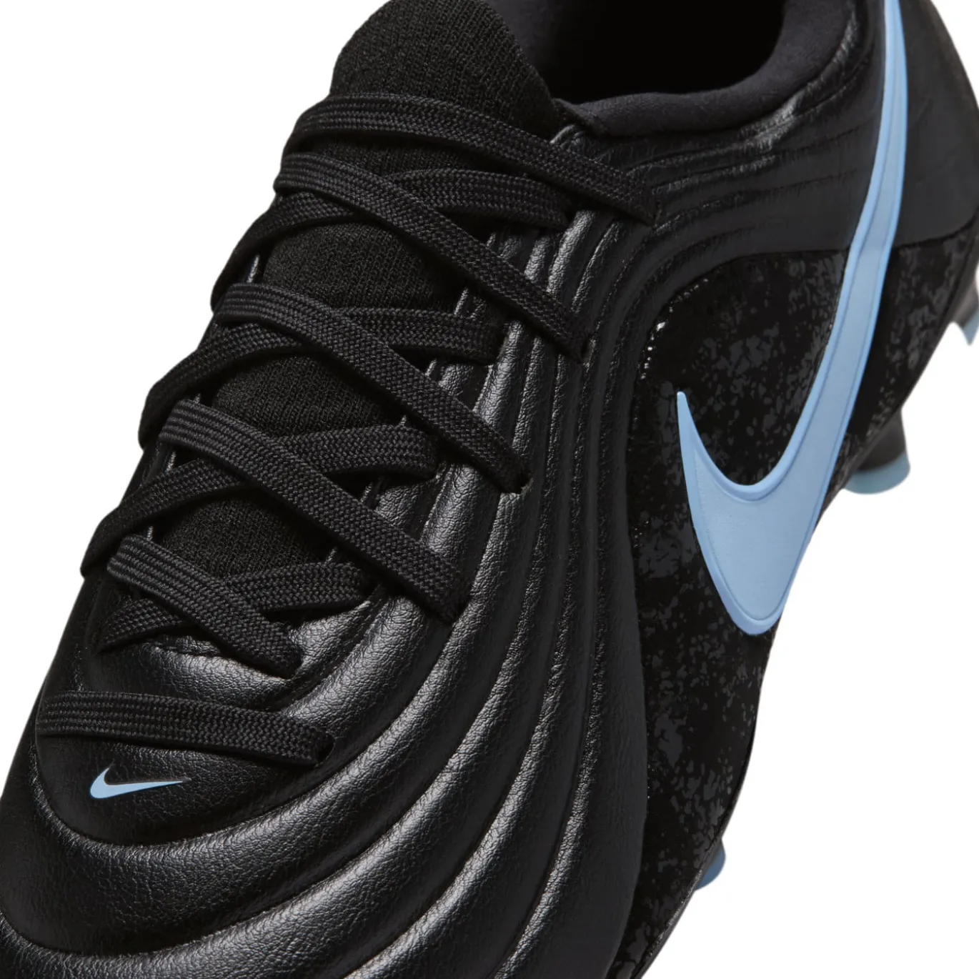 Nike Tiempo Maestro Academy Gras / Kunstgras Voetbalschoenen (MG) Kids Zwart Lichtblauw