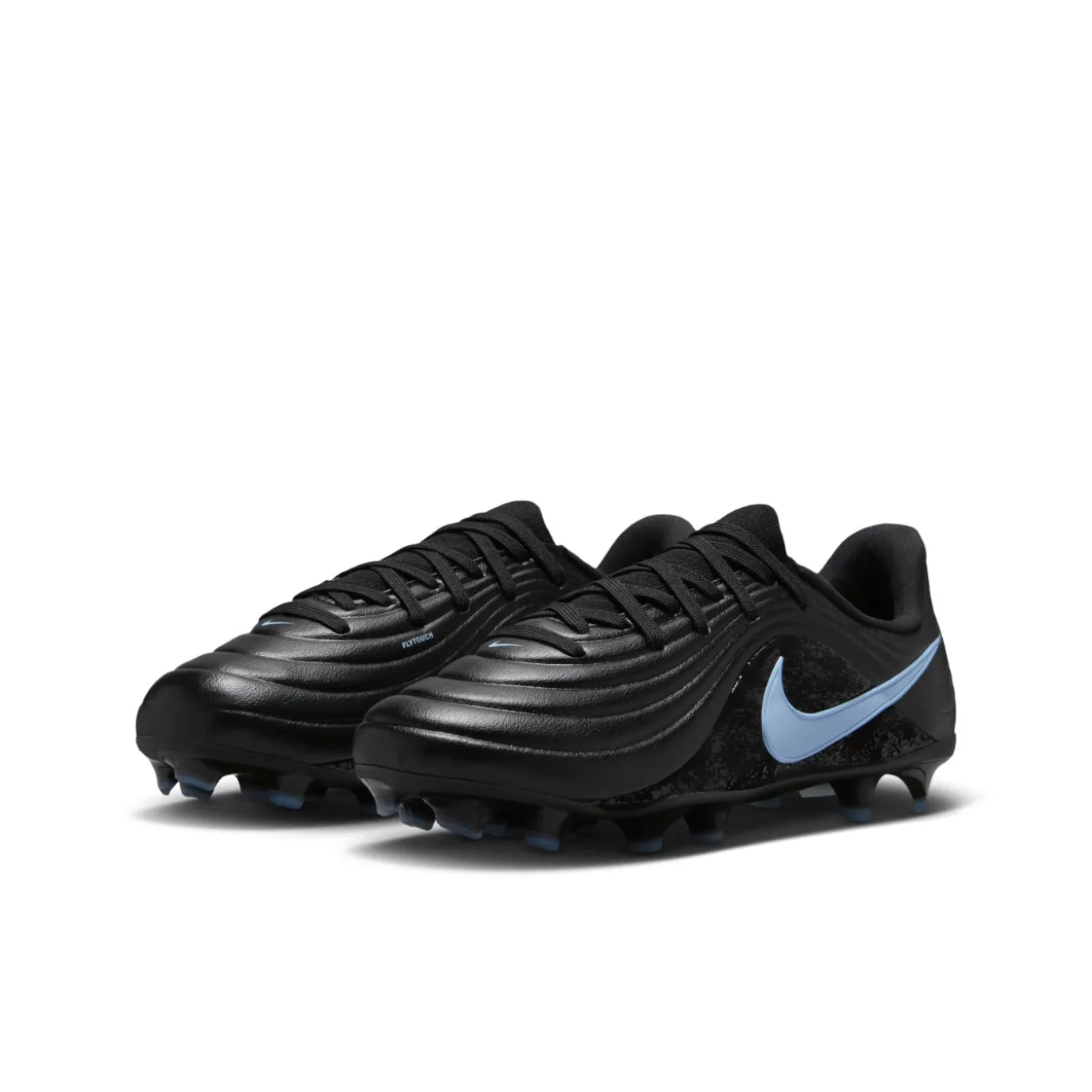 Nike Tiempo Maestro Academy Gras / Kunstgras Voetbalschoenen (MG) Kids Zwart Lichtblauw